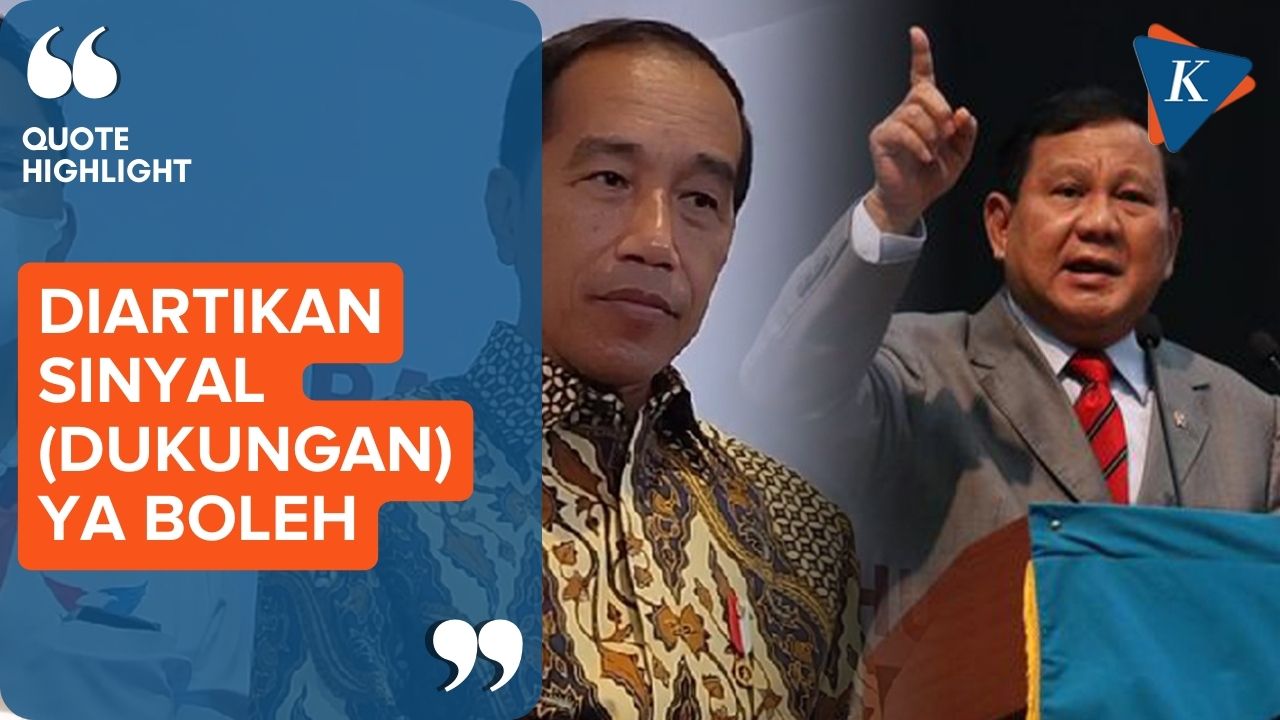 Respons Jokowi Saat Dianggap Beri Sinyal Dukungan ke Prabowo