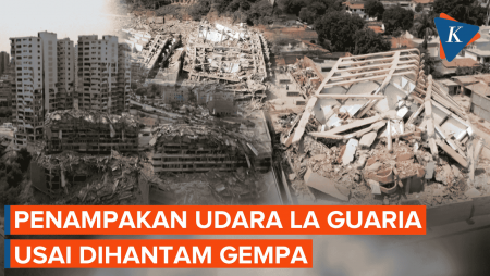 [FULL] Potret Udara Kerusakan Di La Guaria Venezuela Usai Dihantam Gempa Kembar M 7,2 Dan 7,5