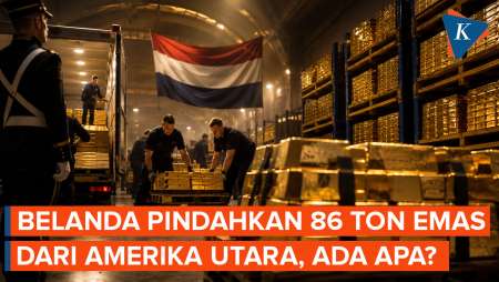 Belanda Tiba-tiba Pindahkan 86 Ton Emas dari Amerika Utara, Ada Apa?