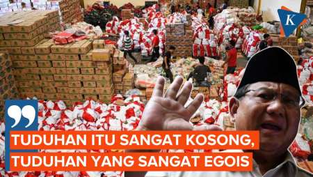 Prabowo Bantah Tuduhan Menang Pilpres karena Bansos