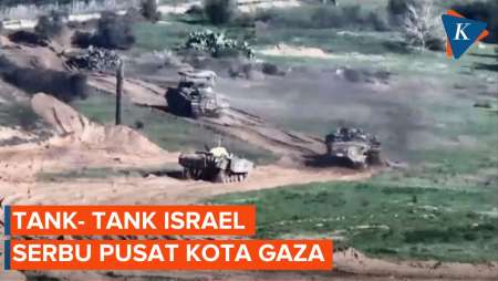 Tebar Ketakutan, Tank-tank Israel Merangsek Masuk ke Pusat Kota Gaza