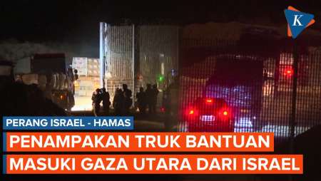 Truk-truk Bantuan untuk Palestina Masuk dari Israel Selatan Menuju Gaza Utara