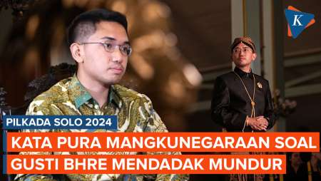 Gusti Bhre Batal Maju Pilkada Solo, Ini Komentar Pura Mangkunegaran