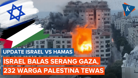 Israel Balas Serang Jalur Gaza, 232 Warga Palestina Tewas