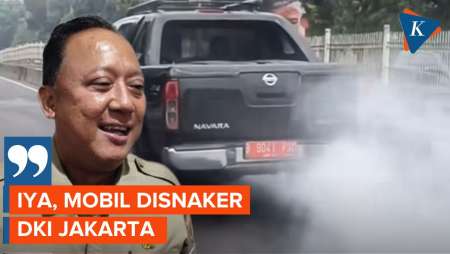 Kronolgi Viral Mobil Plat Merah Keluarkan Asap Ngebul, Ternyata Milik Disnaker Jakarta