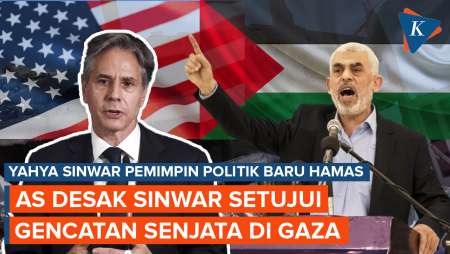 Hamas Tunjuk Yahya Sinwar Gantikan Haniyeh, AS Desak Sinwar Setujui Gencatan Senjata Gaza