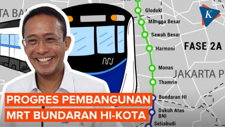 Menilik Progres Proyek MRT Jakarta Bundaran HI-Kota