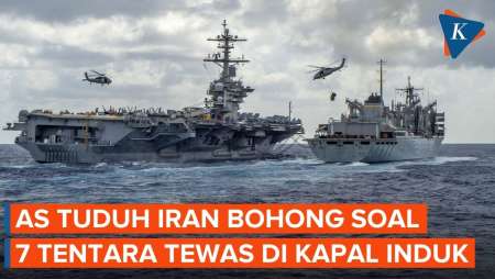 AS Tuduh Iran Berbohong soal 7 Tentara Tewas di Kapal Induk USS Abraham Lincoln