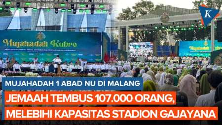 Mujahadah 1 Abad NU Di Malang: Jemaah 107.000 Orang, Videotron Dipasang Hingga 3 Km