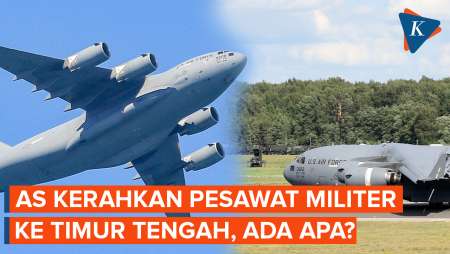 Penerbangan Pesawat Militer AS ke Timur Tengah Meningkat, Ada Apa?