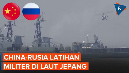 China-Rusia Pamer Latihan Militer Bersama di Laut Jepang, 10 Kapal Dikerahkan