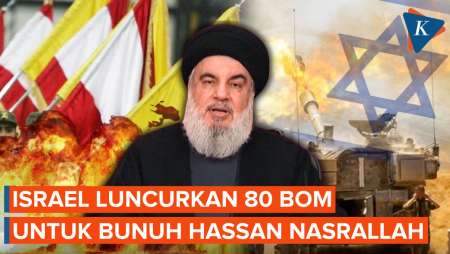 Israel Jatuhkan Lebih dari 80 Bom Hanya untuk Bunuh Hassan Nasrallah