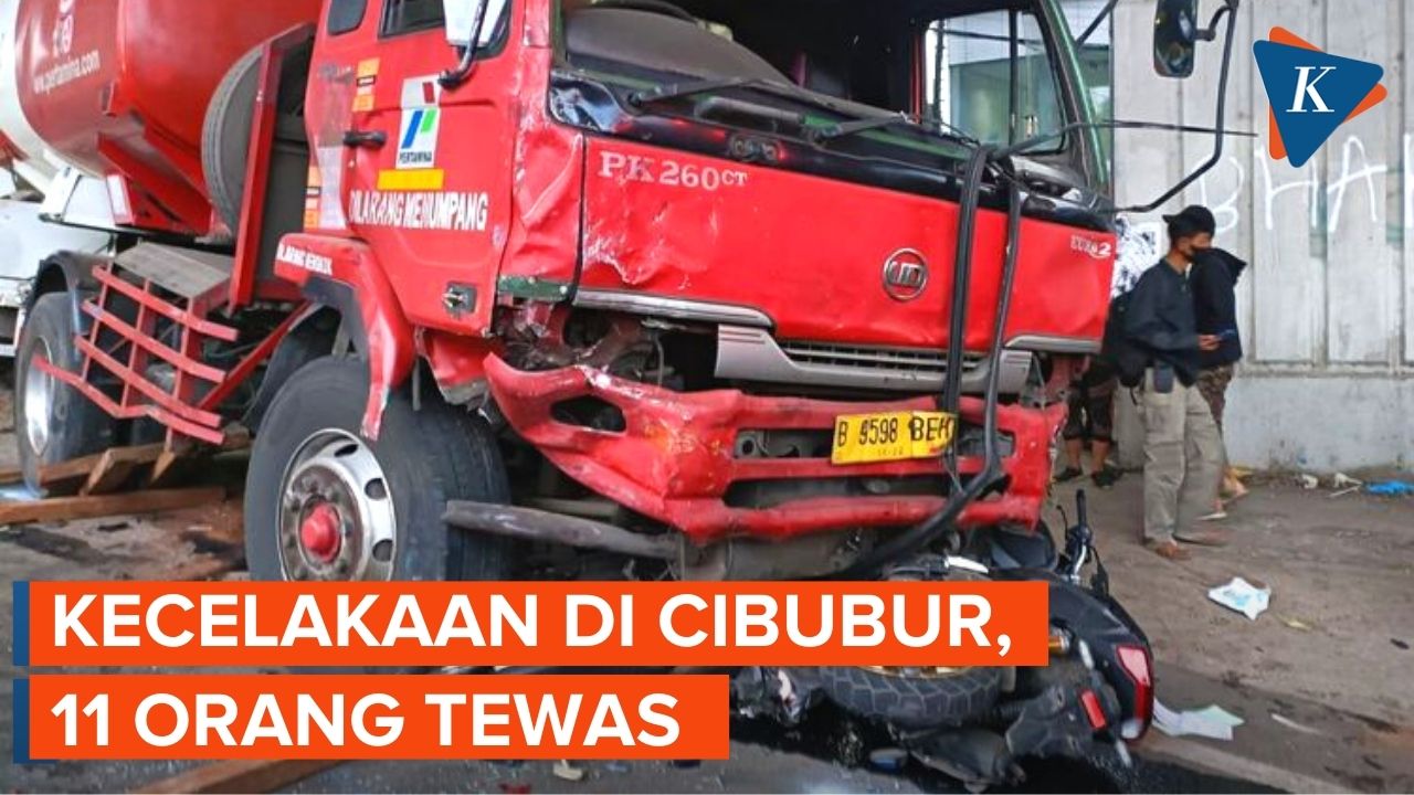 11 Orang Meninggal dalam Kecelakaan Maut Truk Pertamina di Cibubur