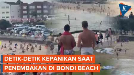 Momen "Mencekam" Penembakan Di Bondi Beach, Warga Australia Panik Dan Berlarian