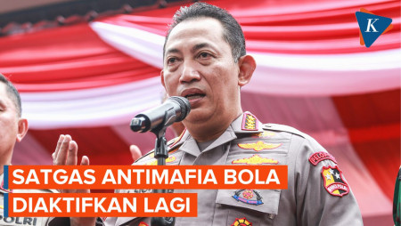 Janji Kapolri Aktifkan Lagi Satgas Antimafia Bola 