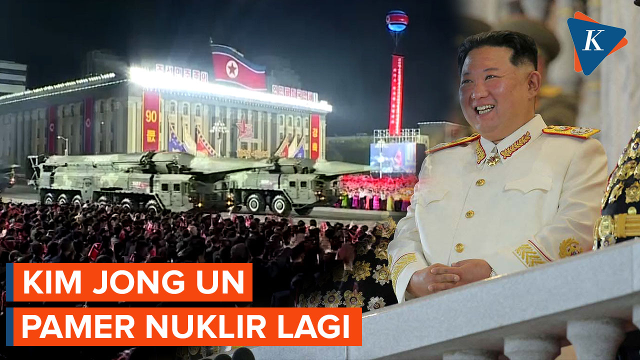 Lagi! Kim Jong Un Pamerkan Nuklir dalam Pawai Militer Terbaru