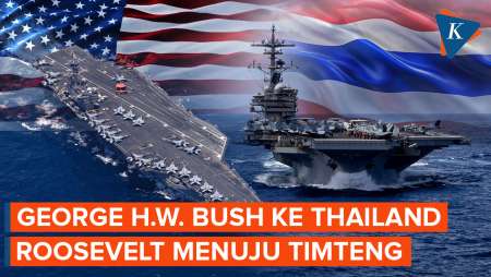 Kapal Induk USS George HW Bush Bersiap Ke Thailand, USS Roosevelt "OTW" Hadapi Iran