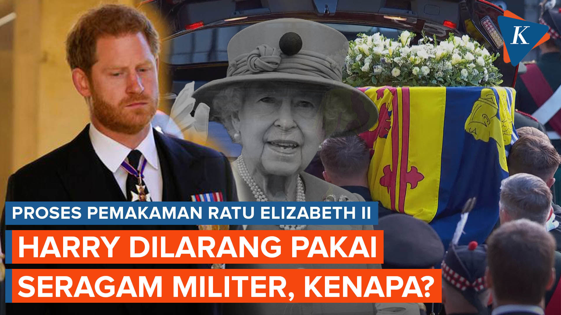 Raja Charles III Larang Harry Mengenakan Seragam Militer di Pemakaman Ratu Elizabeth II