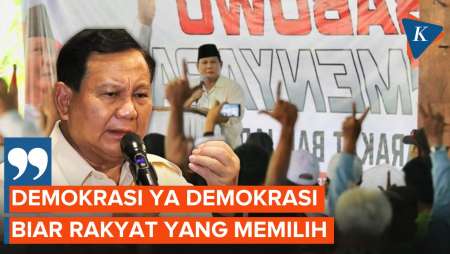 Tanggapi MK soal Putusan Capres, Prabowo Ingatkan Demokrasi Sepenuhnya Milik Rakyat