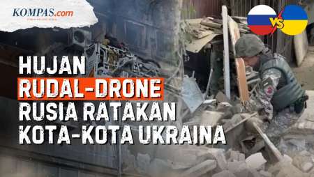 Serangan Rudal Balistik Rusia "Menggila", Ukraina Porak-poranda