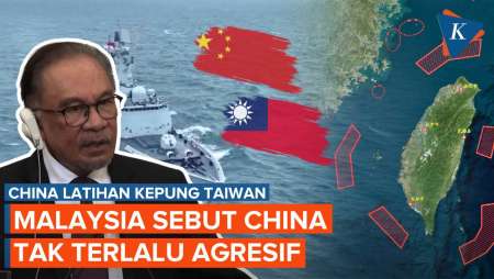 PM Malaysia Sebut China Tak Terlalu Agresif, Meski Kepung Total Taiwan