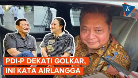 PDI-P Dekati Golkar, Airlangga: Belum Ada Hilal Pindah Koalisi