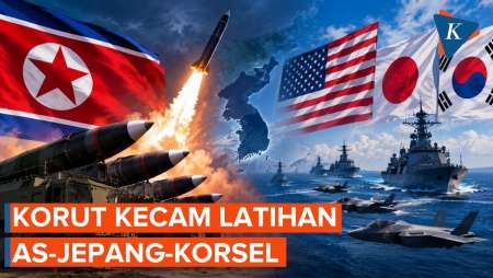Korut Bakal Balas Latihan Militer AS-Jepang-Korsel