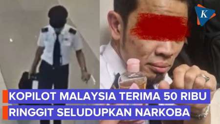 Kopilot Malaysia Seludupkan Narkoba Terima Upah Rp219 Juta
