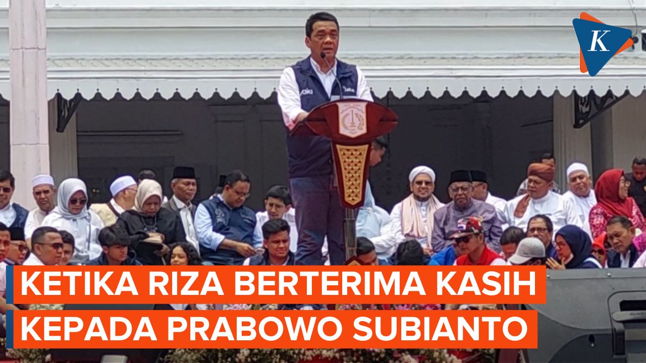 Di Hadapan Anies Baswedan dan Warga Jakarta, Ahmad Riza Patria Ucapkan Terima Kasih Kepada Prabowo