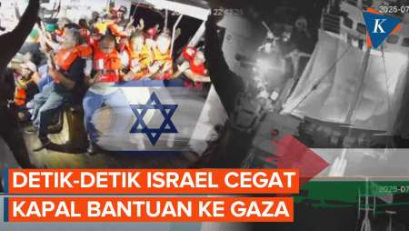 Detik-detik Kapal Bantuan Handala Dicegat Tentara Israel Saat Menuju Gaza