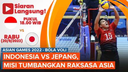 Jadwal Timnas Voli Indonesia Vs Jepang, Menapaki Level Atas Asia