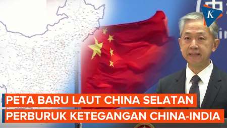 Peta Baru Laut China Selatan Caplok Wilayah Sengketa India, Indonesia…