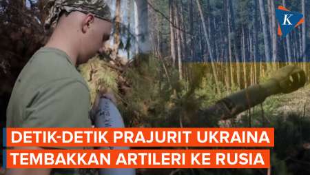 Pasukan Ukraina Tembakkan Artileri ke Arah Rusia