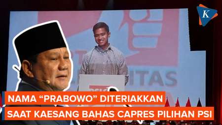 Kaesang Tanya Arah Dukungan, Kader PSI Kompak Teriak “Prabowo”