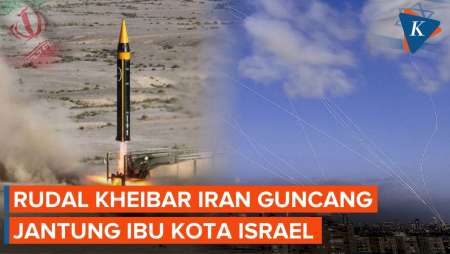 Iran Luncurkan Rudal Kheibar Ke Israel, Ledakan Guncang Tel Aviv