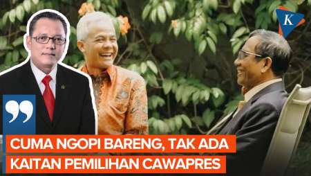 Mahfud MD Ngopi Bareng Ganjar, PDI-P Tegaskan Tak Bahas Pemilihan Cawapres