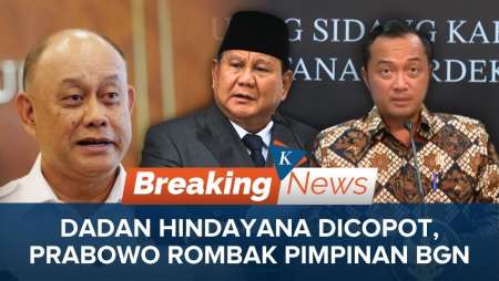 Prabowo Copot Kepala BGN Dadan Hindayana