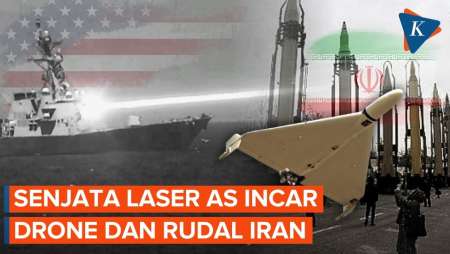 AS Mulai Kerahkan Senjata Laser, Incar Drone Dan Rudal Iran