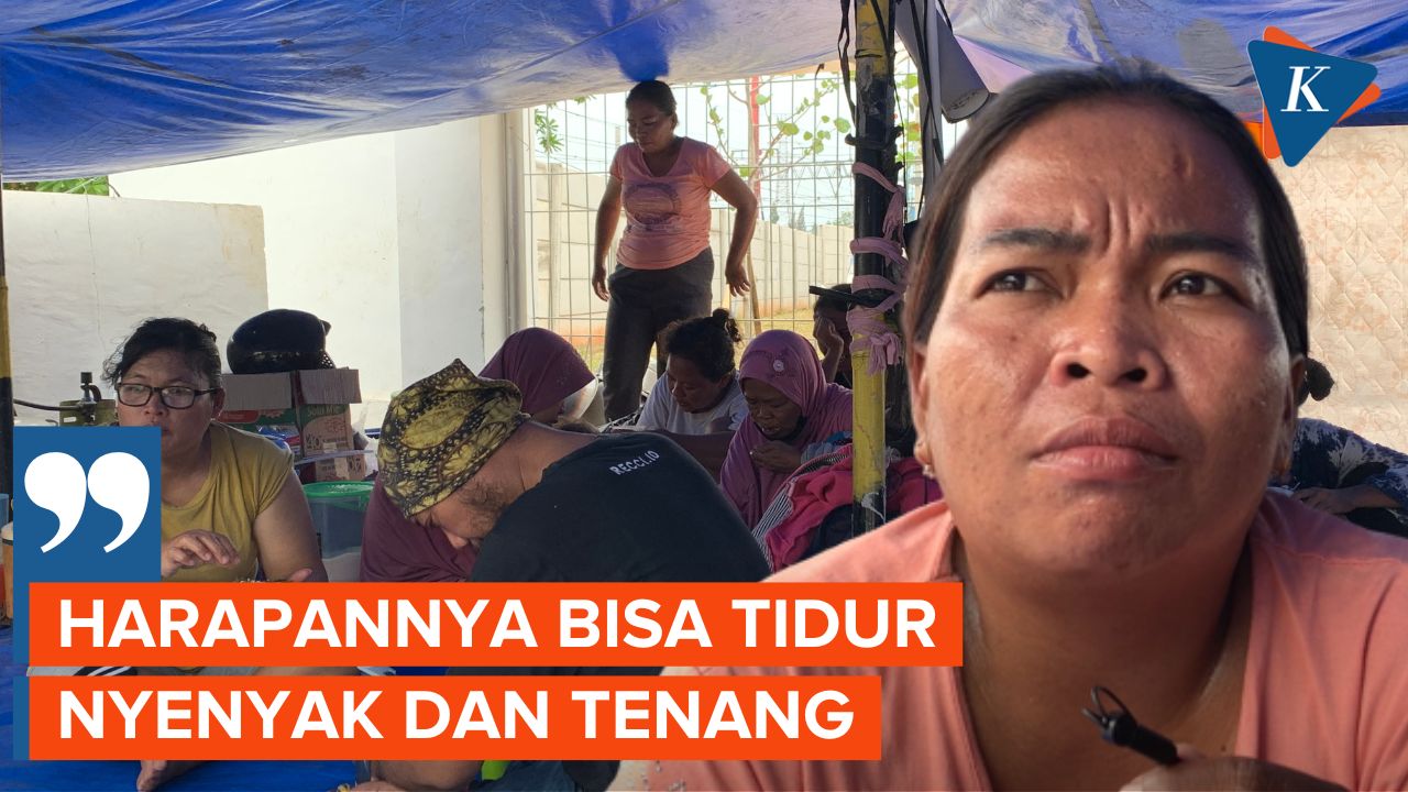 Curhat Warga Kampung Susun Bayam Bertahan Menginap di Tenda