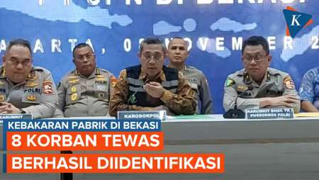 Polri Berhasil Identifikasi 8 Korban Tewas dalam Kebakaran Pabrik di Bekasi, Ini Daftarnya