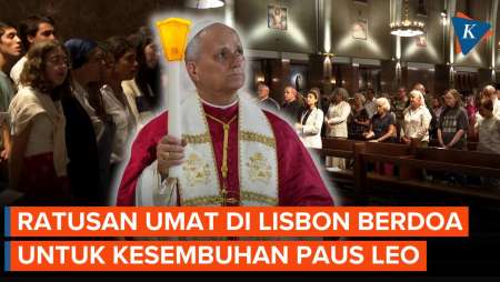 Umat Katolik Di Lisbon Gelar Doa Bersama Untuk Paus Leo