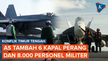 AS Tambah Pasukan ke Timur Tengah, Kerahkan 6 Kapal Perang dan 8.000 Personel
