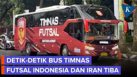 Momen Kedatangan Timnas Futsal Indonesia–Iran Jelang Final AFC Futsal 2026