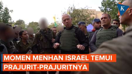 Kenakan Rompi Pelindung, Menhan Israel Kunjungi Tentara di Kibbutz