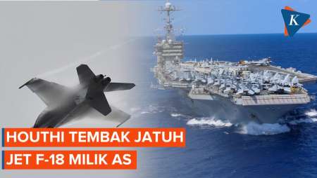 Houthi Klaim Tangkis Jet Tempur F-18 AS dalam Serangan Kapal Induk USS Harry S Truman
