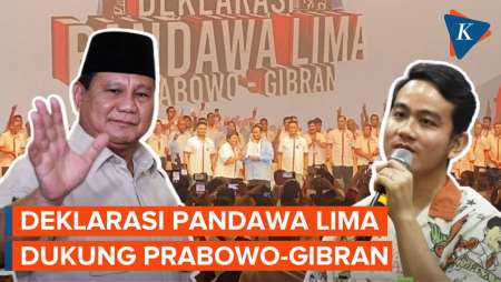 Tanpa Gibran, Prabowo Terima Deklarasi Dukungan Relawan Pandawa Lima