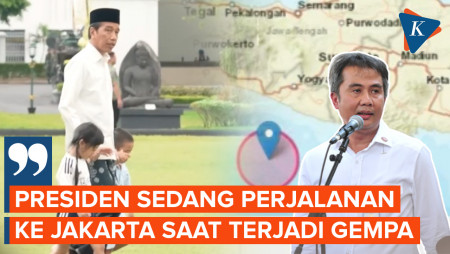 Jokowi Dalam Perjalanan dari Yogyakarta ke Jakarta Saat Gempa Bantul