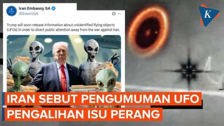 Iran Ejek Trump Soal UFO, Sebut Pengalihan Isu Perang