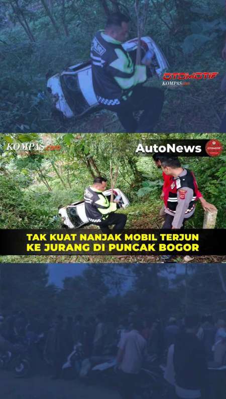 Mobil Terjun Ke Jurang Di Puncak Bogor