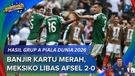 Hasil Piala Dunia 2026 Meksiko Vs Afrika Selatan 2-0, Banjir Kartu Merah!